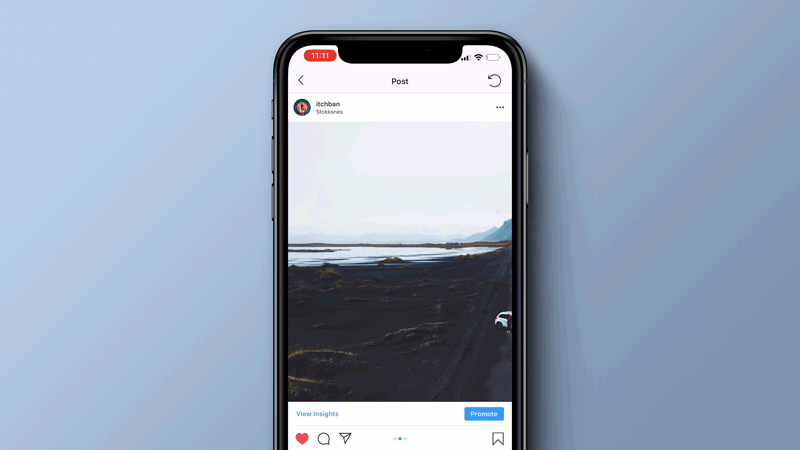 Free iphone screen / ui / instagram design mockup to showcase your app presentation or instagram post designs in a photorealistic look. 2 633 Instagram Iphone Mockup Yomockup