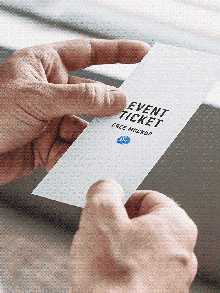 Office space window logo mockup. Event Ticket Free Webpixum Sports Mockups
