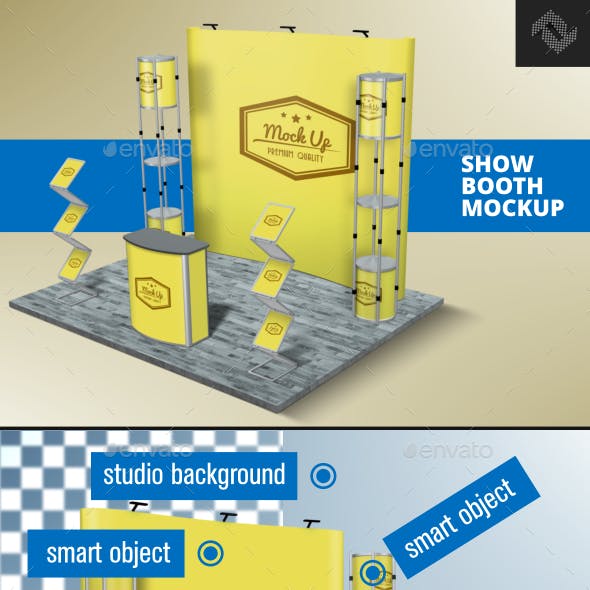 It is a photoshop mockup, … 280 Best Trade Show Booth Mockup Templates Free Premium