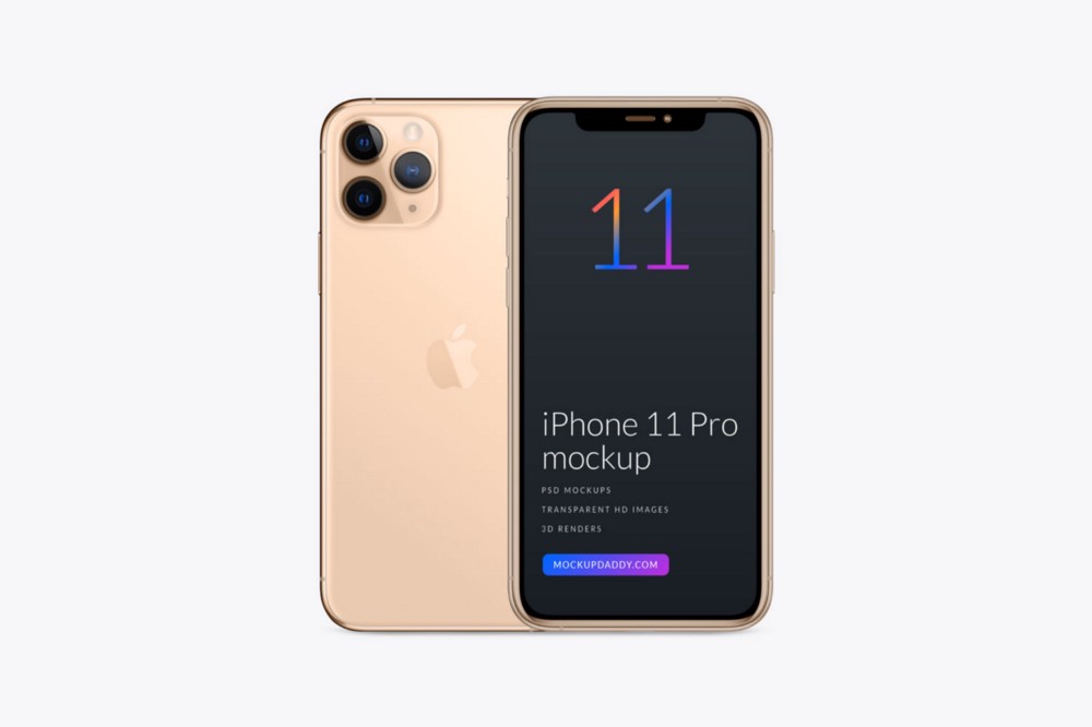 JPG This mockup shows the front and back of an iphone 11 pro. Iphone 11 Pro Mockup Psd Sketch December 2021 Ux Planet