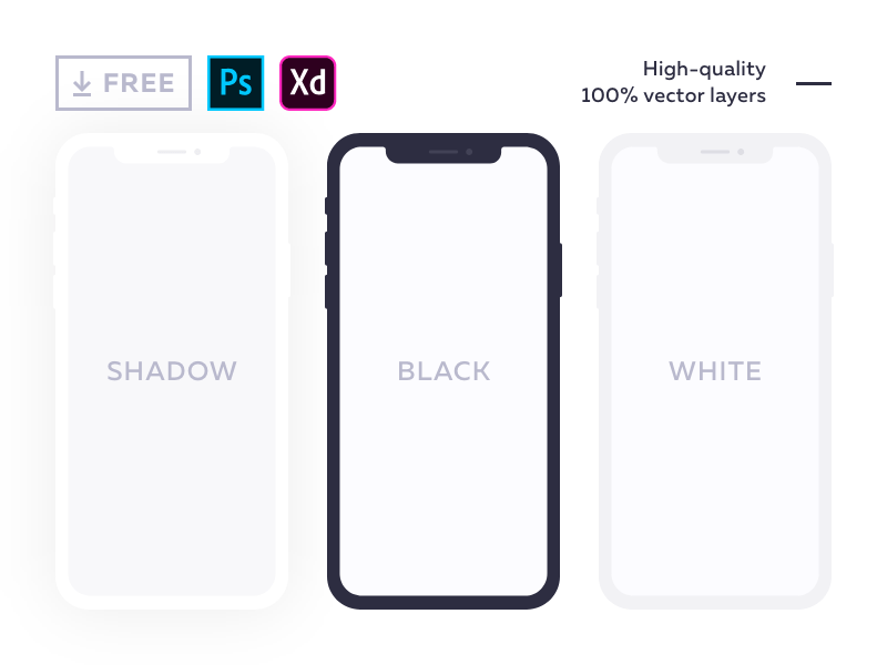 For your personal and commercial projects. 20 Free Iphone Mockups Psd Sketch December 2021 Ux Planet