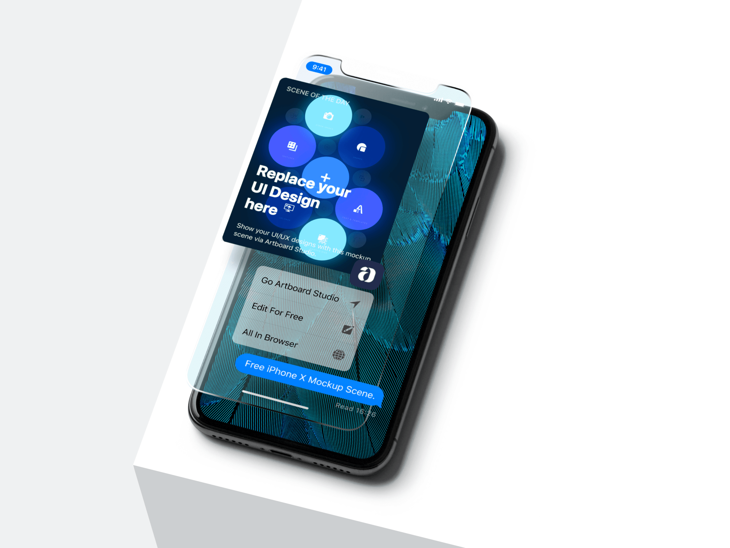 A collection of free apple iphone mockups for your personal and commercial projects. Free Iphone X Ui Mockup Scene