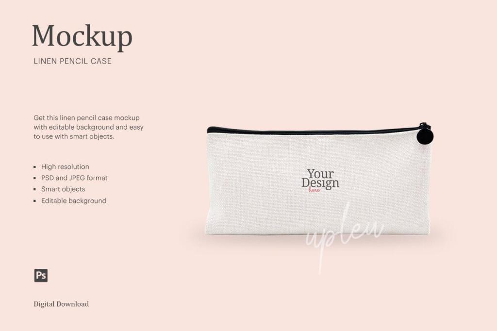50+ Download Pencil Case Mockup&nbsp;Psd