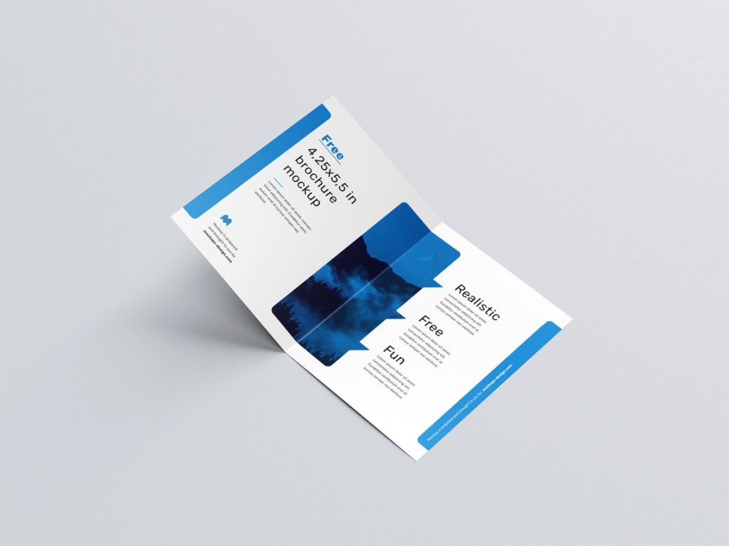 39+ Download A4 Bifold Brochure Mockup Free&nbsp;Psd